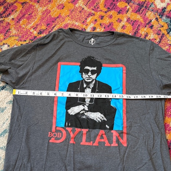 Dylan Graphic Tee - Charcoal Gray with Blue and Red Accents - Picture 3 of 4